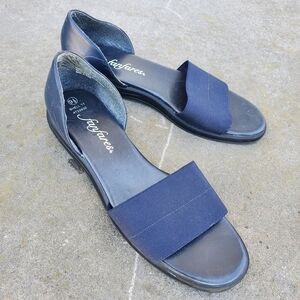 FANFAREs SLIP ON SANDALS BLUE WOMEN SIZE 9.5 SHOES